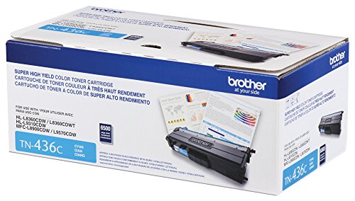 Brother Printer TN436C Super High Yield Toner- Retail Packaging , Cyan