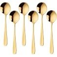 Siaiqiang Gorgeous Round Soup Spoons,18/10 Stainless Steel Fine Embossed Texture Siaiqiang Gorgeous Round Soup Spoons,18/10 Stainless Steel Fine Embossed Texture