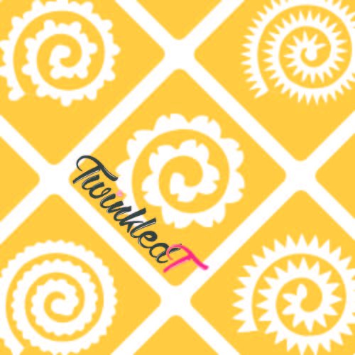 Paisley Cyclones Nail Vinyls By Twinkled T - 1 Sheet of 48 (2 in Each Circle)