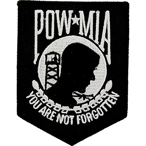 EagleEmblems PM0063 Patch-Powmia (Black) (3.5'')