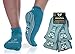Panda Paw Fit Yoga Pilates Barre Non-Slip No Skid Socks With Grips For Class Home [2 Pack Turquoise]
