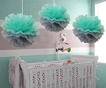 hanging pom poms for nursery