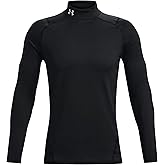 Under Armour Mens ColdGear Fitted Mock Baselayer - Dual Layer Warmth and Fast Drying LGT