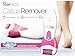 Lilian Fache Electronic Pedicure Foot File with Diamond Crystals - Electric Pedi Tool Callus Remover (no Pressure Required) USB Re-Chargeable - 1 Coarse and 1 Replacement Xtra Course Head, Pink
