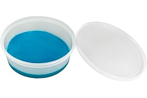 CanDo TheraPutty Microwavable Hand Exercise Putty for Strengthening and Rehabilitation, Blue Firm 3 oz