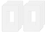 Screwless Decorator Wall Plates 1-Gang Switch