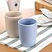 Aestar Multicolor Biodegradable Unbreakable Wheat Straw Water Cup Tumblers 13.5oz Set of 2 for Coffee, Tea, Water, Milk, Juice (L)