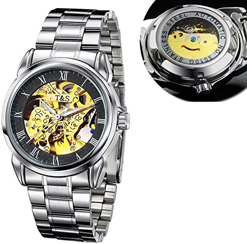Mens automatic mechanical watch/Fashion openwork luminous watch-R
