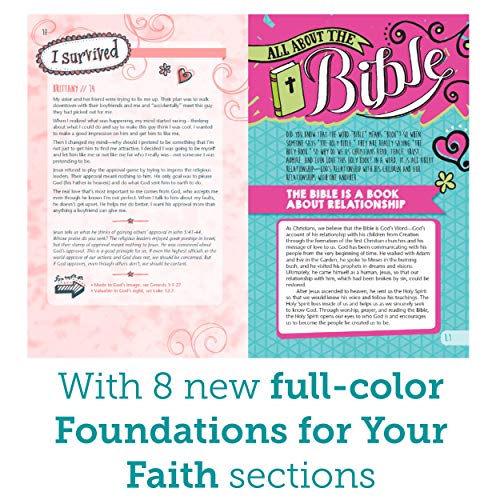 NLT Girls Life Application Study Bible (LeatherLike, Seafoam Teal/Pink Flowers) NLT Girls Life Application Study Bible (LeatherLike, Seafoam Teal/Pink Flowers) NLT Girls Life Application Study Bible (LeatherLike, Seafoam Teal/Pink Flowers) Imitation Leather