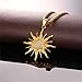 U7 Brand 2017 Big Flower Charm Necklace Rhinestone Crystal 18K Gold Plated Chain & Big Sun Flower Pendant for Women/Men