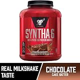BSN SYNTHA-6 Whey Protein Powder, Micellar Casein, Milk Protein Isolate Powder, Chocolate Cake Batter, 48 Servings (Package May Vary)