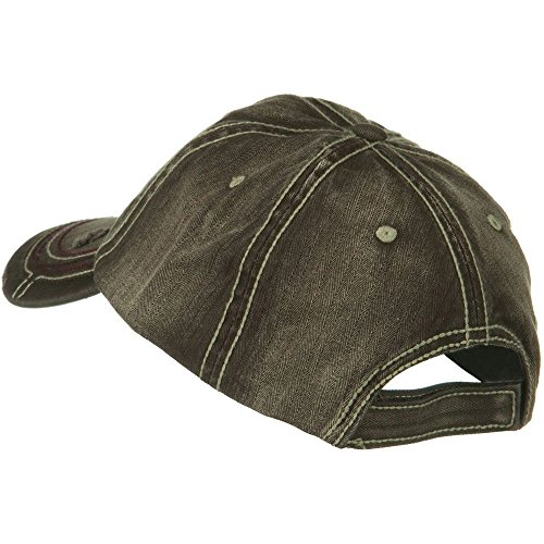 Low Profile Heavy Wash New Herringbone Distressed Cap - Brown