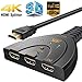 HDMI Switcher 4K,3 Port Switch with Pigtail HDMI Cable, Supports 4K, Full HD 1080p, 3D,for HDTV,PC,Projector,PS3,Xbox,STB,Blu-ray DVD Players,4k TV etc.