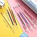 Blulu Heat Erasable Fabric Marking Pens with 8 Refills for Tailors Sewing, and Quilting Dressmaking, 4 Colors Heat Erasable Pens for Various Colors of Fabrics (12)