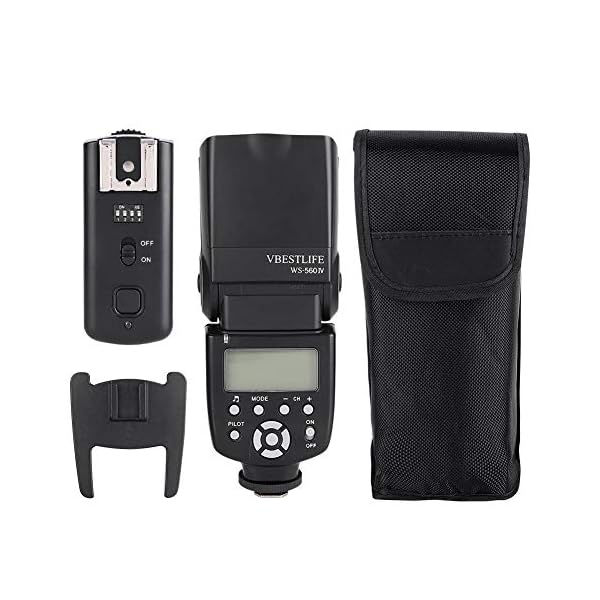 Mugast WS-560IV Speedlite-Blitz, 2,4-G-Wireless-Kamera Speedlite mit drehbarem LCD-Bildschirm für Canon für Nikon – Bild 8