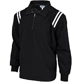 Smitty Major League Style Baseball Softball Water Resistant Microfiber Shell Pullover Umpire Jacket