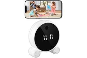 Hidden Camera Clock HD 1296P Spy Camera with Night Vision, Indoor Security Camera with Motion Detection Mobile APP Control, W