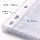 1ABOVE Premium 60 Micron A4 Punched Plastic Wallets 100 Pack view 6