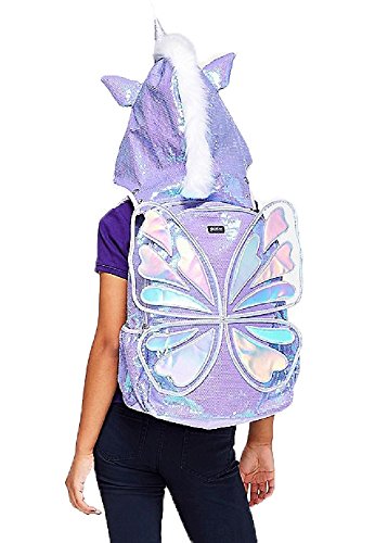 justice hooded backpack