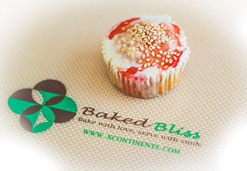 BakedBliss Premium Quality Nonstick Silicone Reusable Easy to Clean Baking Mats