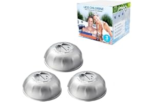 CGECGE Hot Tub Chlorine Cartridge Replacement Compatible with Frog Floating System，Works Exclusively with The Frog Mineral Cartridge，Smart Self-Regulating Water Treatment，Supports Less Chlorine Use-3 Pack