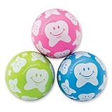 SmileMakers 30mm Happy Tooth Scatter Print Bouncing Balls - Dental Prizes and Giveaways - 48 per pack