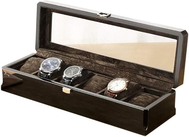 Cajas para relojes Reloj de la joyería Caja de Almacenamiento de 6 Caja de Reloj de
