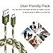 Micro USB Cable,XUZOU 3Pack 10FT Extra Long Nylon Braided Micro USB Charger Cables Android Fast Charger Data Sync Charging Cord for Samsung Galaxy S7 Edge/S6/S5/S4,Note 5/4,HTC,LG,Tablet (Camo Green)