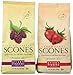 Sticky Fingers Bakeries Scone Variety Mix, Red Raspberry & Strawberry (Pack of 2)