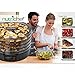 NutriChef Food Dehydrator Machine - Professional Electric Multi-Tier Food Preserver, Meat or Beef Jerky Maker, Fruit & Vegetable Dryer with 5 Stackable Trays