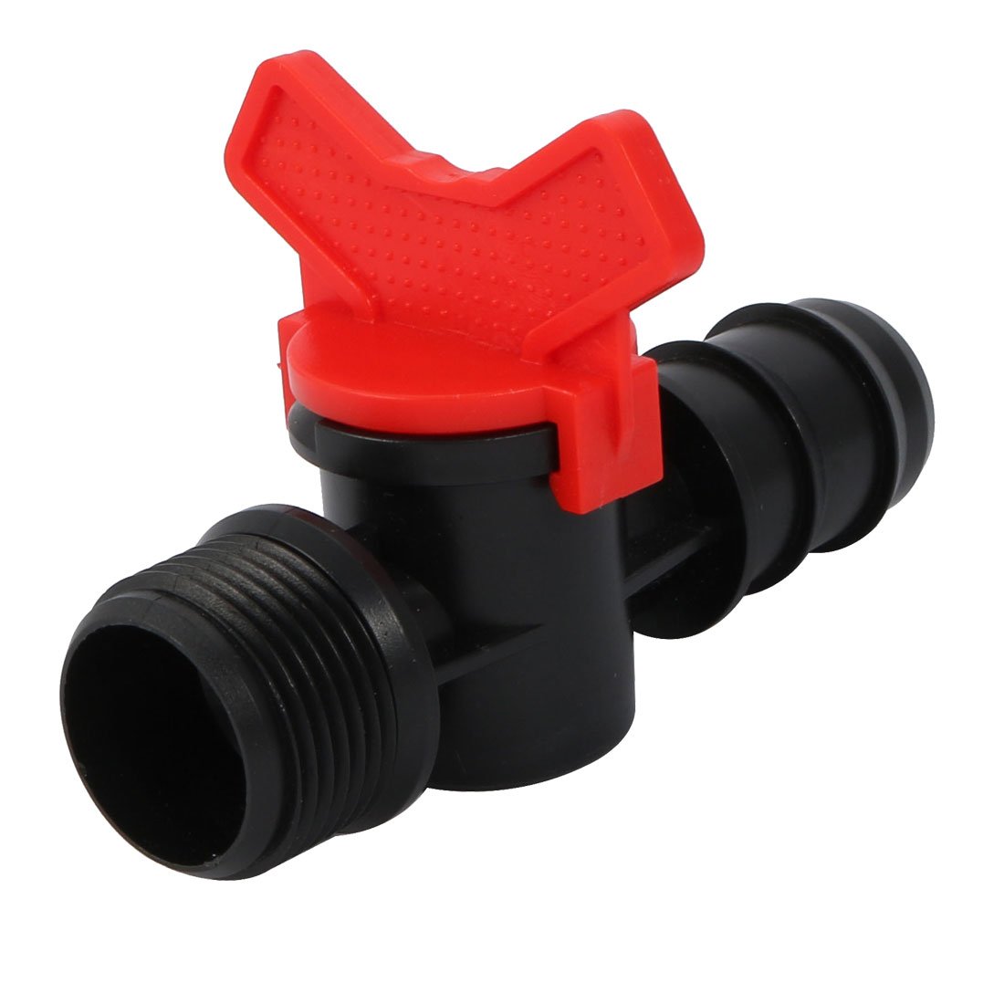 Sourcingmap M25 Male Thread Ball Valve Barb Hose Connector for 25mm Inner Dia Pipe
