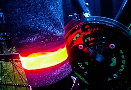 The AllBrand Snap on LED Armband - The Running Light That Keeps You Safe and Seen - Multi Flashing Light Functions - Reflective Armband - Safety Light Flashing Wristband for Running Jogging Cycling Dog Walks &amp; Night Walking.