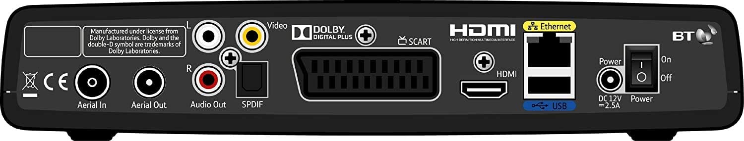 BT Youview+ Set Top Box (500Gb) Recorder with Twin HD Freeview and 7 Day Catch Up TV - no Subscription (Renewed) - Image 4