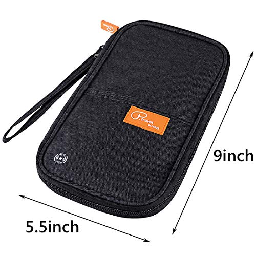 VanFn RFID Travel Passport Wallet, Family Passport Holder, Trip Document Organizer P.Travel