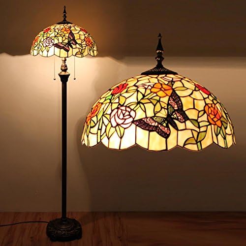 Edward Tiffany 16-inch European coffee bedroom living room Butterfly floor lamps