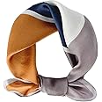 MEISEE Mulberry Silk Scarfs Women Small Square Scarf 21" x 21" Breathable Lightweight Neckerchief Headscarf