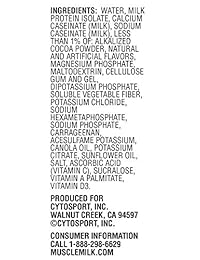 Muscle Milk Muscle batido de proteínas con leche, chocolate, 12 unidades, 71022, talla única , 1