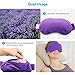 LotFancy Heated Eye Mask for Dry Eyes, Microwavable, Lavender Eye Compress Moist Heat, Cooling Eye Mask for Sleeping, Hot Cold Therapy for Stye, Puffy