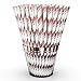 DLux 9 oz Rose Gold Rim Plastic Cups with Paper Straws - 100 Elegant Reusable Clear Rimmed Cocktail & Dessert Tumblers for Weddings & Special Events - Reusable - With Drinks Recipe eBook