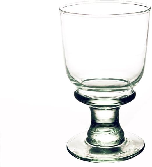 Grehom Recycled Glass Wine Glasses (Set of 2) Copa (Medium); 300 ml Stemware Amazon.co.uk