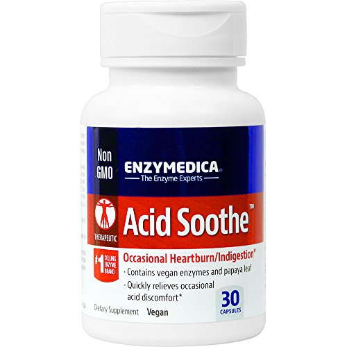 Enzymedica - Acid Soothe, Assists with Acid Reflux, Occasional Heartburn & Indigestion, 30 Capsules (FFP)