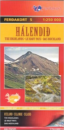 Amazon Fr Highlands De L Islande 1 250 000 Topographique De Randonnee Carte Ferdakort Ferdakort Maps Livres