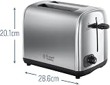 Russell Hobbs 2 Slice Toaster Perfect Toast Technology Brushed Stainless 850W view 6