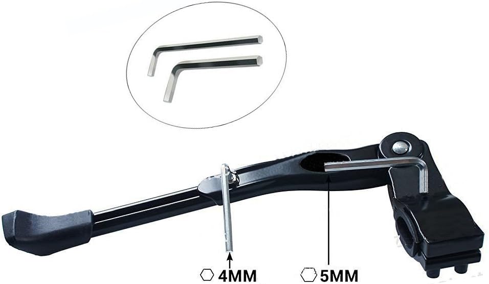 Bicycle Kickstand, Adjustable Aluminum Alloy Bike Kickstand for22“24”26“28“Mountain Bike/Road Bicycle/BMX/MTB/City Commuter Bike/Kids Bike/Sports Bike/Adult Bike : Sports & Outdoors
