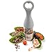 Pepper Mill and Bottle Opener, Salt or Pepper Grinder, Brushed Stainless Steel with Ceramic Grinding Mechanism, Salt and Pepper Shakers with Adjustable Coarseness Setting, Cleaning Brush By Er&Maks