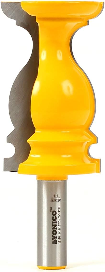 Yonico 16120 2-3/4-Inch Chair Rail Molding Router Bit 1/2-Inch Shank, 2-3/4 inches x 1.6875 inches