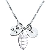 Hockey Goalie Gifts, Hockey Goalie Mask Charm Necklace, Personalized Hockey Jewelry, Custom Initial Hockey Pendant for Women, Teens and Girls, Hockey Accessories