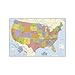 RoomMates RMK2374SLM Wall Decal Dry Erase US MAP Assembled 37.3X25.25IN, Multicolor