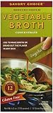 Savory Choice Liquid Reduced Sodium Vegetable Broth Concentrate, 4.2 Ounce Box