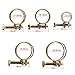 OCR Double Wire Hose Clamps ,1/2 — 1-1/4 inch 5 Sizes Ajustable Steel Wire Tube Pipe Clip Screw Assortment Kit, 50-Pack